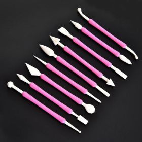 Cake Decorating Pen Kit 9 Pieces Fondant Modeling Tool with Double Ended Plastic for Dessert Gum Paste Cupcake Toppers Fondant Cake Baking Tool Cake Decorating Pen Kit 9 Pieces Fondant Modeling Tool with Double Ended Plastic for Dessert Gum Paste Cupcake Toppers Fondant Cake Baking Tool