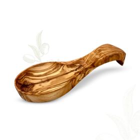 Olive Wood Spoon Rest Olive Wood Spoon Rest
