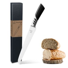 CHUSHIJI Bread Knife, Bread Knife for Homemade Bread, Razor-Sharp Serrated Bread Knife 12 Inch Well-Crafted Iridescent Seamless Ergonomically CHUSHIJI Bread Knife, Bread Knife for Homemade Bread, Razor-Sharp Serrated Bread Knife 12 Inch Well-Crafted Iridescent Seamless Ergonomically