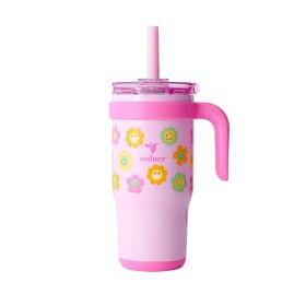 Coldee Kids Tumbler with Spill-Proof Straw & Handle. Insulated Stainless Steel 18 oz, Smiles Coldee Kids Tumbler with Spill-Proof Straw & Handle. Insulated Stainless Steel 18 oz, Smiles